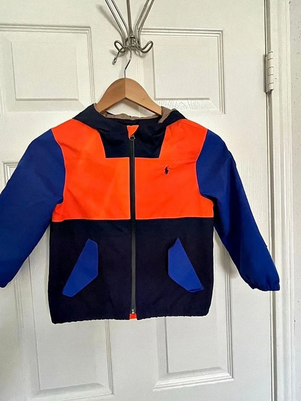 Polo Ralph Lauren Boys Size 5 Color Block Jacket Like New